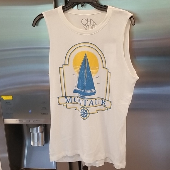 💕CHASER💕 Montauk Sailboat Muscle Tee Sleeveless - Picture 4 of 12